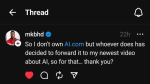 AI.com Redirects to MKBHD's Video: Who's Behind It and Why?